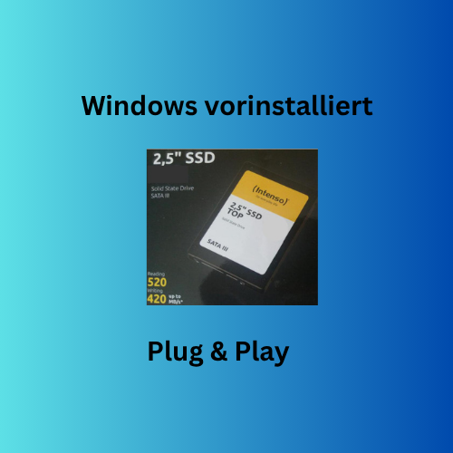 SSD Festplatte Intenso 1TB windows 11 Pro vorinstalliert