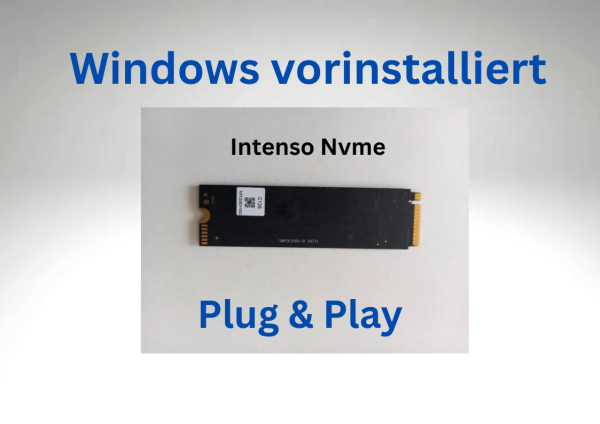 SSD Festplatte Intenso Nvme 1TB windows 11 Pro vorinstalliert